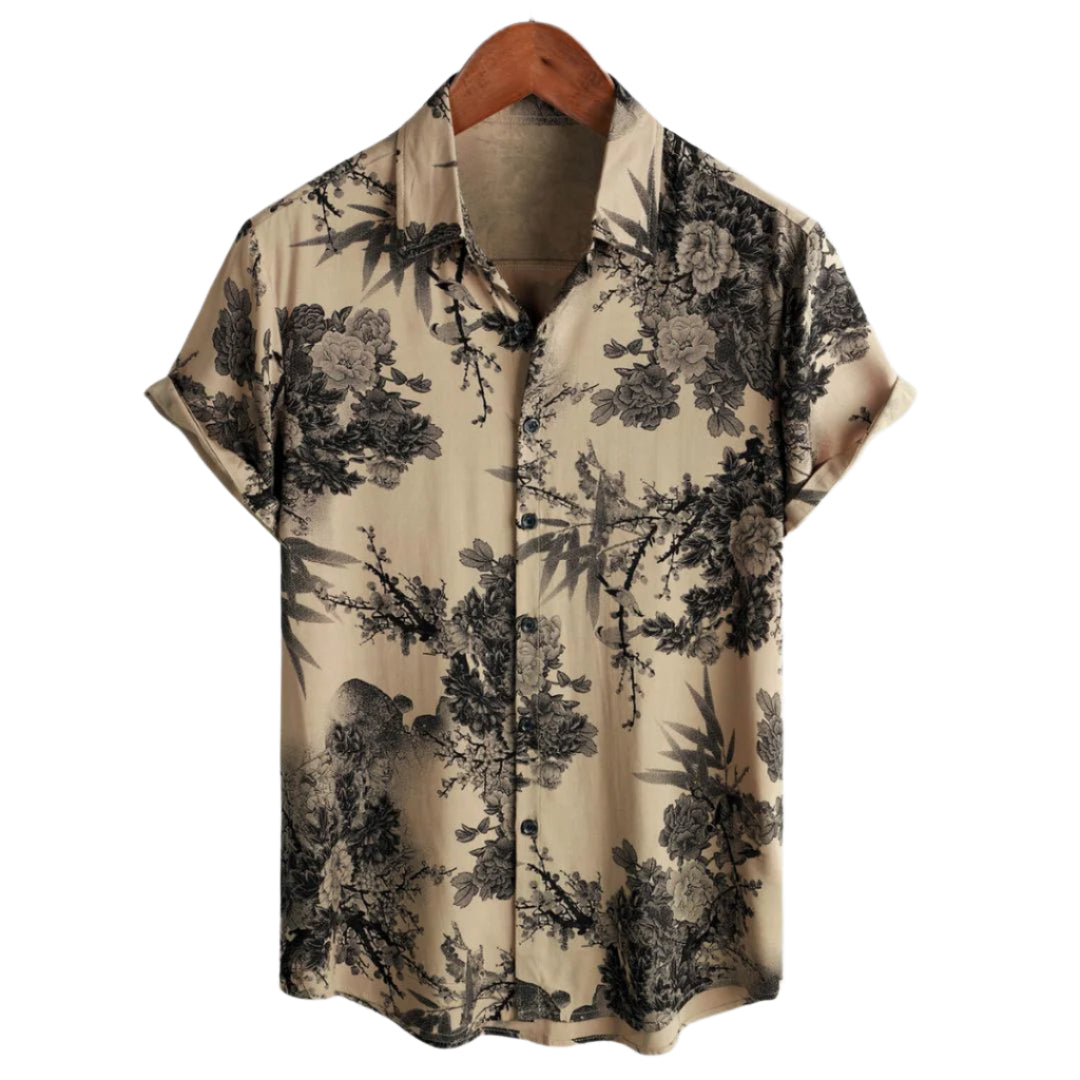 Damen Bluse mit Vintage-Blütenmuster aus leichtem Material 0