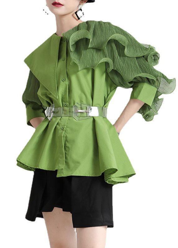 Damen Bluse mit asymmetrischem Design und halben Ärmeln 4