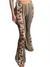 Damen Boho Druck Skinny Hosen mit Flared Beinen 14