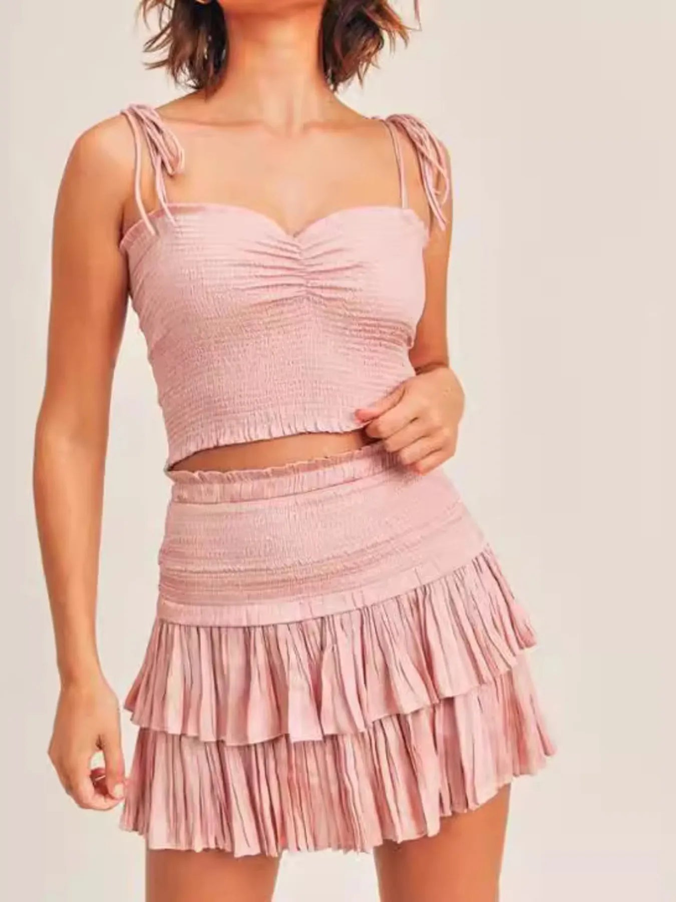 Damen Cami und Rock Set mit Herz-Ausschnitt 3