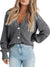 Damen Cardigan mit Knopfleiste und langen Ärmeln aus Polyester 8