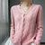 Damen Cardigan mit niedlichem Muster aus Wolle 2