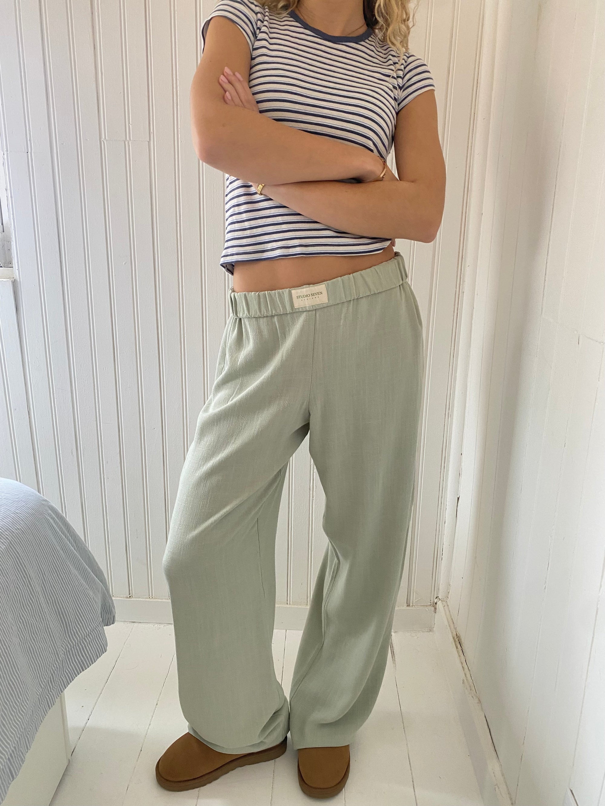 Damen Casual Hose Bequeme Passform 3
