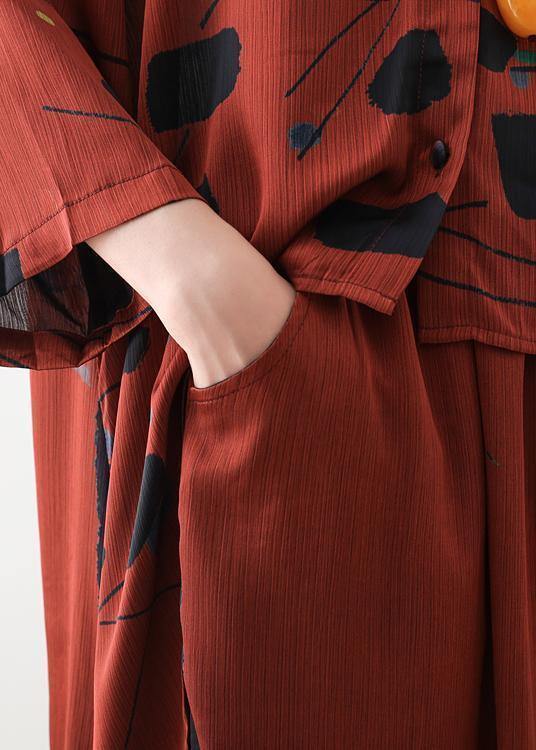 Damen Chiffon-Mischbluse mit Stehkragen und langem Schnitt 4