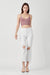 Damen Cropped Jeans Hoch geschnitten Weiß 4