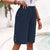 Damen Cropped Pants Gerade Geschnittene Stoffhose für Freizeit und Alltag 1