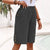 Damen Cropped Pants Gerade Geschnittene Stoffhose für Freizeit und Alltag 5