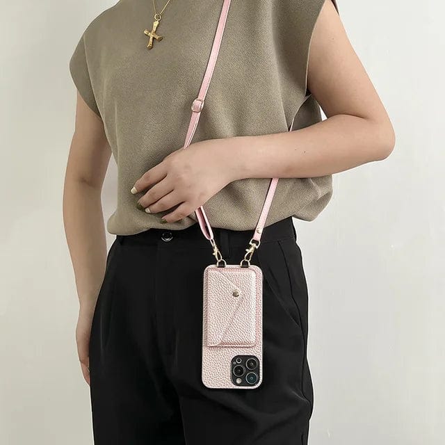 Damen Crossbody Handyhülle mit verstellbarem Band 4