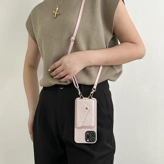 Damen Crossbody Handyhülle mit verstellbarem Band 4