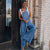 Damen Denim Jumpsuit Stilvolles Design Bequem 1
