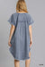 Damen Denim Kleid mit Fransen 2
