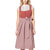 Damen Dirndlkleid mit Schürze – Traditionelles Trachtenkleid für Oktoberfest 0