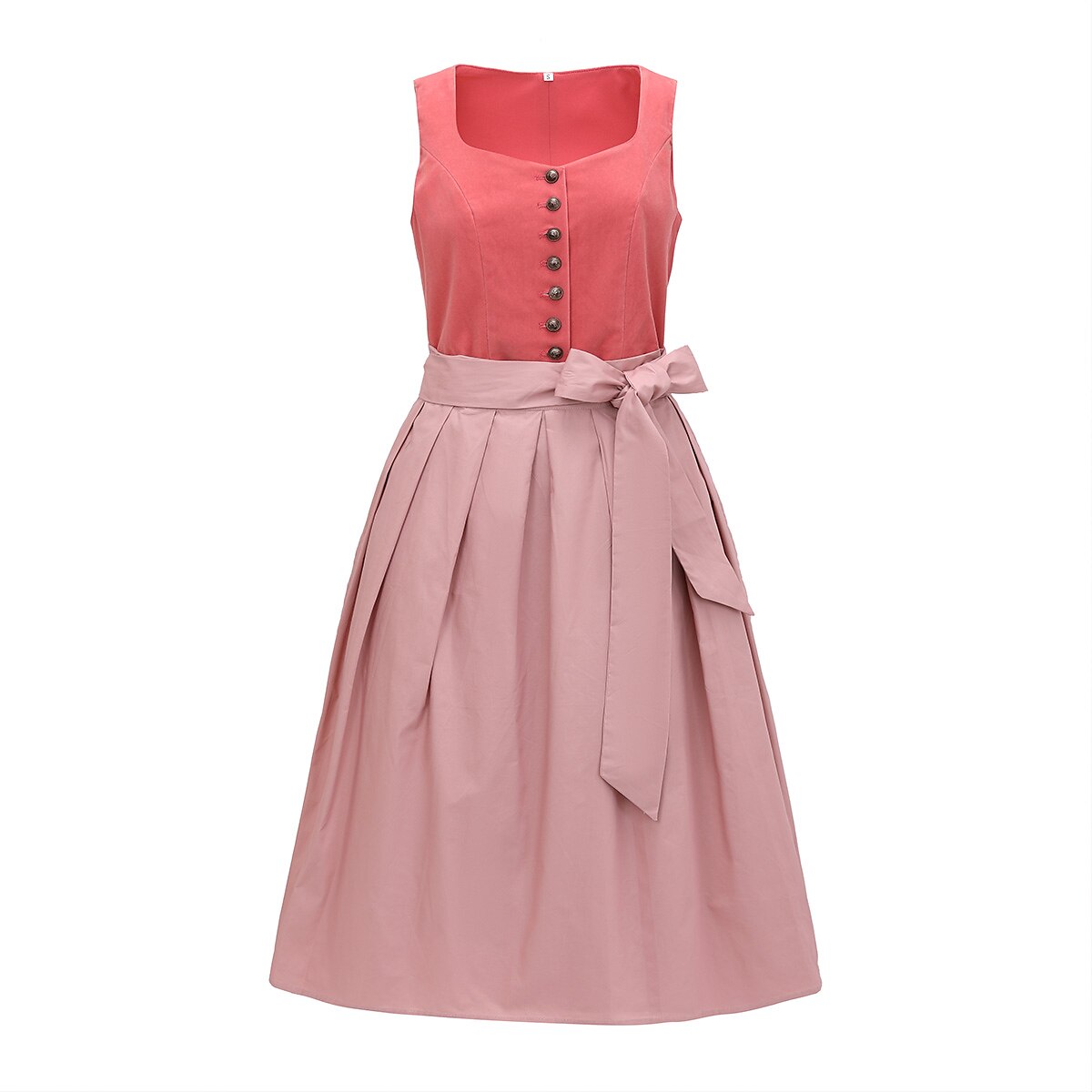 Damen Dirndlkleid mit Schürze – Traditionelles Trachtenkleid für Oktoberfest 1