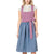 Damen Dirndlkleid mit Schürze im klassischen bayerischen Stil 0