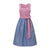 Damen Dirndlkleid mit Schürze im klassischen bayerischen Stil 1