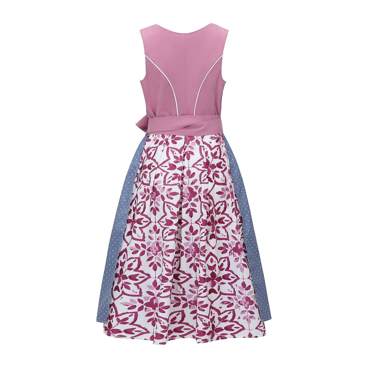 Damen Dirndlkleid mit Schürze im klassischen bayerischen Stil 2