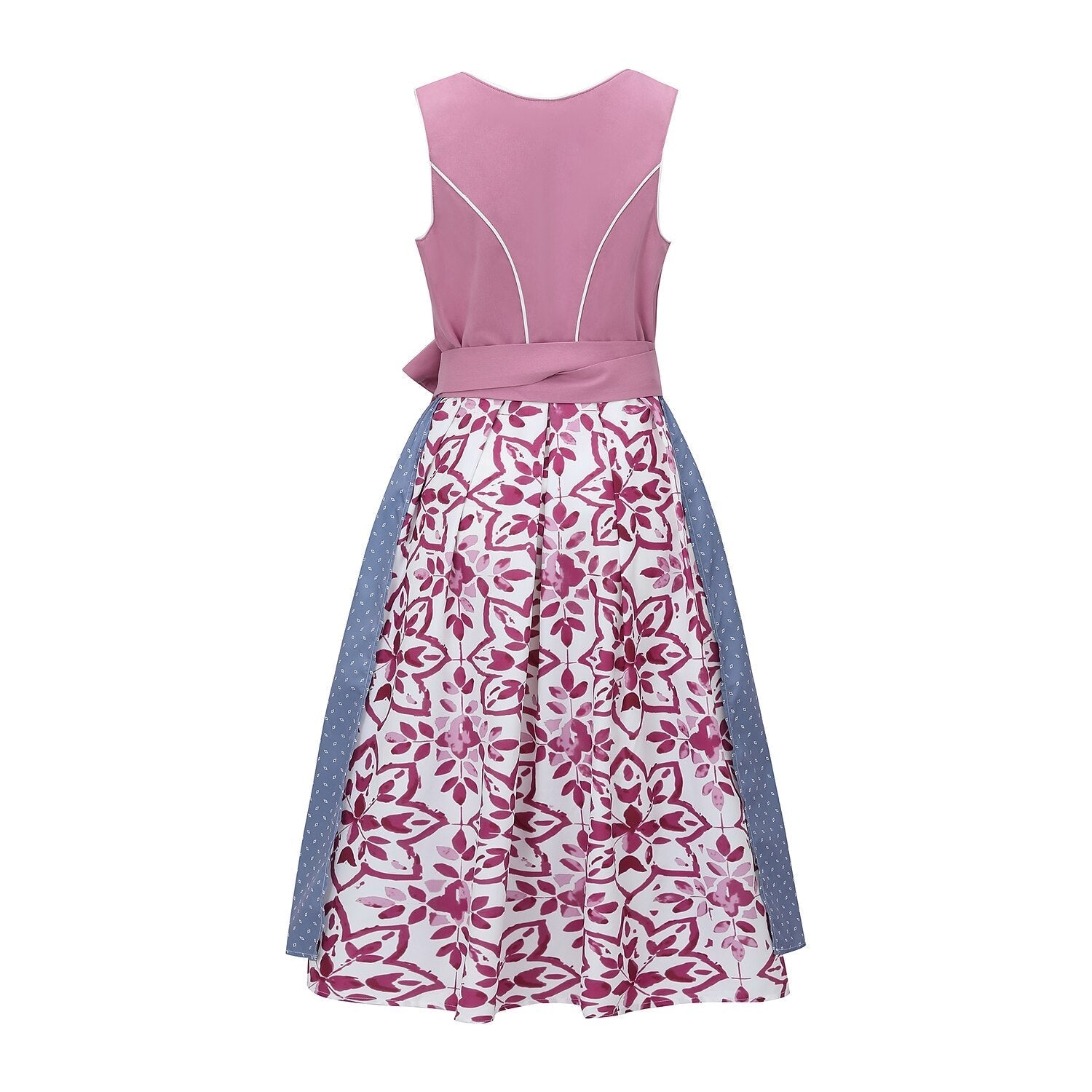 Damen Dirndlkleid mit Schürze im klassischen bayerischen Stil 2