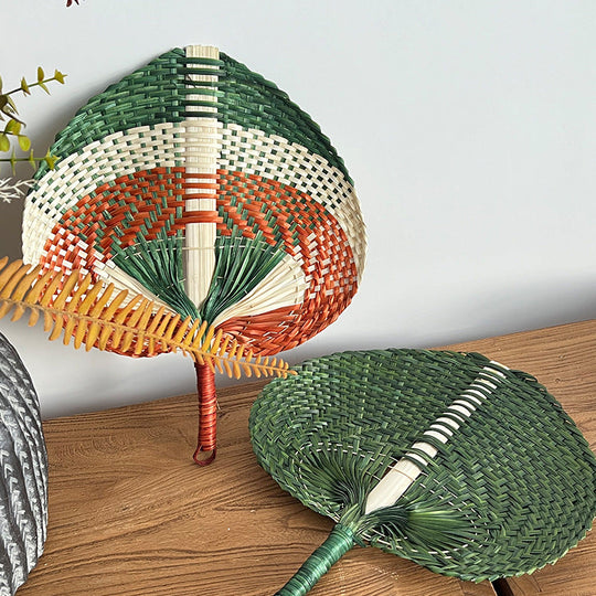 Damen Fächer Handgewebt im Stilvollem Design 2