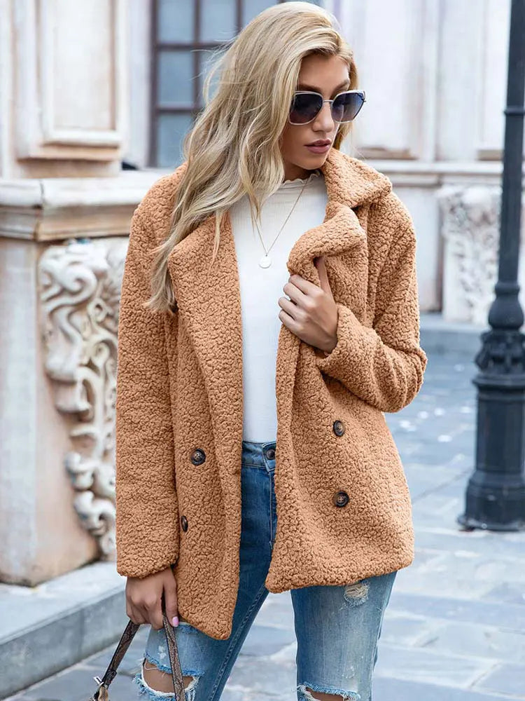 Damen Faux Fur Jacke Elegante und Stilvolle Oberbekleidung 10