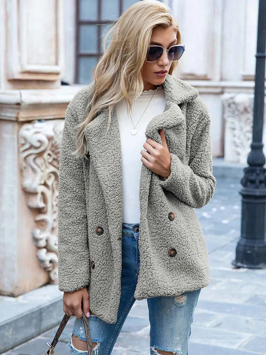 Damen Faux Fur Jacke Elegante und Stilvolle Oberbekleidung 15