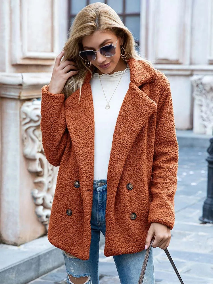 Damen Faux Fur Jacke Elegante und Stilvolle Oberbekleidung 4