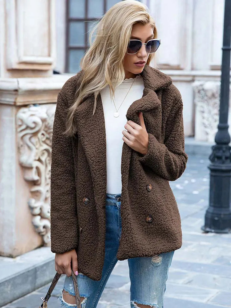 Damen Faux Fur Jacke Elegante und Stilvolle Oberbekleidung 8