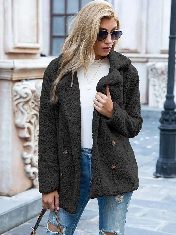 Damen Faux Fur Jacke Elegante und Stilvolle Oberbekleidung 9