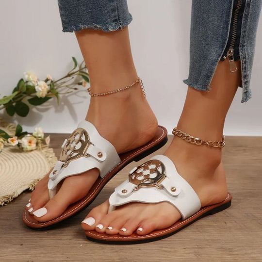 Damen Flache Sandalen Bequeme Design 6