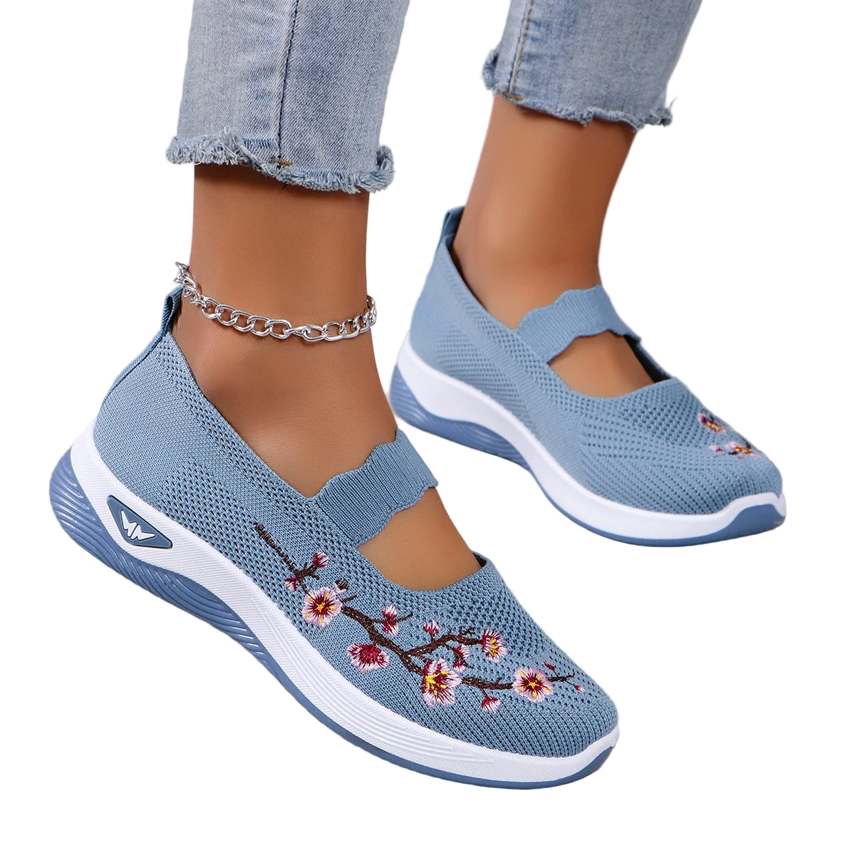 Damen Flache Schuhe aus atmungsaktivem Mesh für den Sommer 0