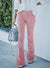 Damen Flared Hose Hohe Taille Stoffhose für Trendigen Look 3