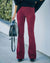 Damen Flared Hose Hohe Taille Stoffhose für Trendigen Look 6