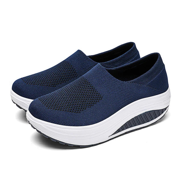 Damen Flip Flop Sneakers mit Orthopädischem Fußbett 2