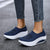 Damen Flip Flop Sneakers mit Orthopädischem Fußbett 6