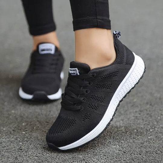 Damen Freizeitschuhe Atmungsaktive Mesh Sneakers Flach Nylon 0