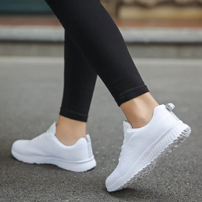 Damen Freizeitschuhe Atmungsaktive Mesh Sneakers Flach Nylon 2