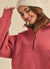 Damen Funnel Neck Halbzip-Top in Beere 1