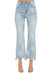 Damen Gerade Jeans mit Hoher Taille und Sternenprint aus Denim 0