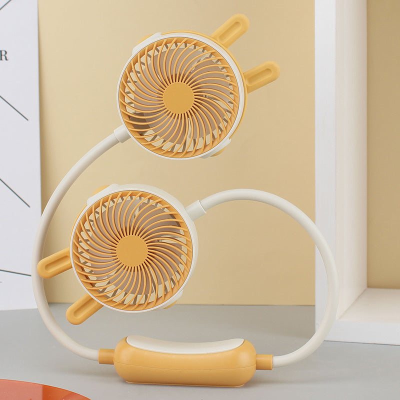 Damen Halsventilator Tragbar mit Doppelgebläse für Personalisierte Kühlung 0