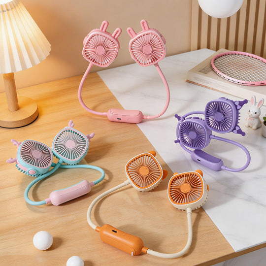 Damen Halsventilator Tragbar mit Doppelgebläse für Personalisierte Kühlung 1