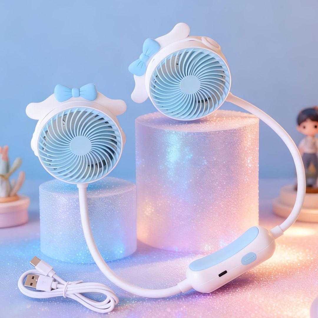 Damen Halsventilator Tragbar mit Doppelgebläse für Personalisierte Kühlung 5