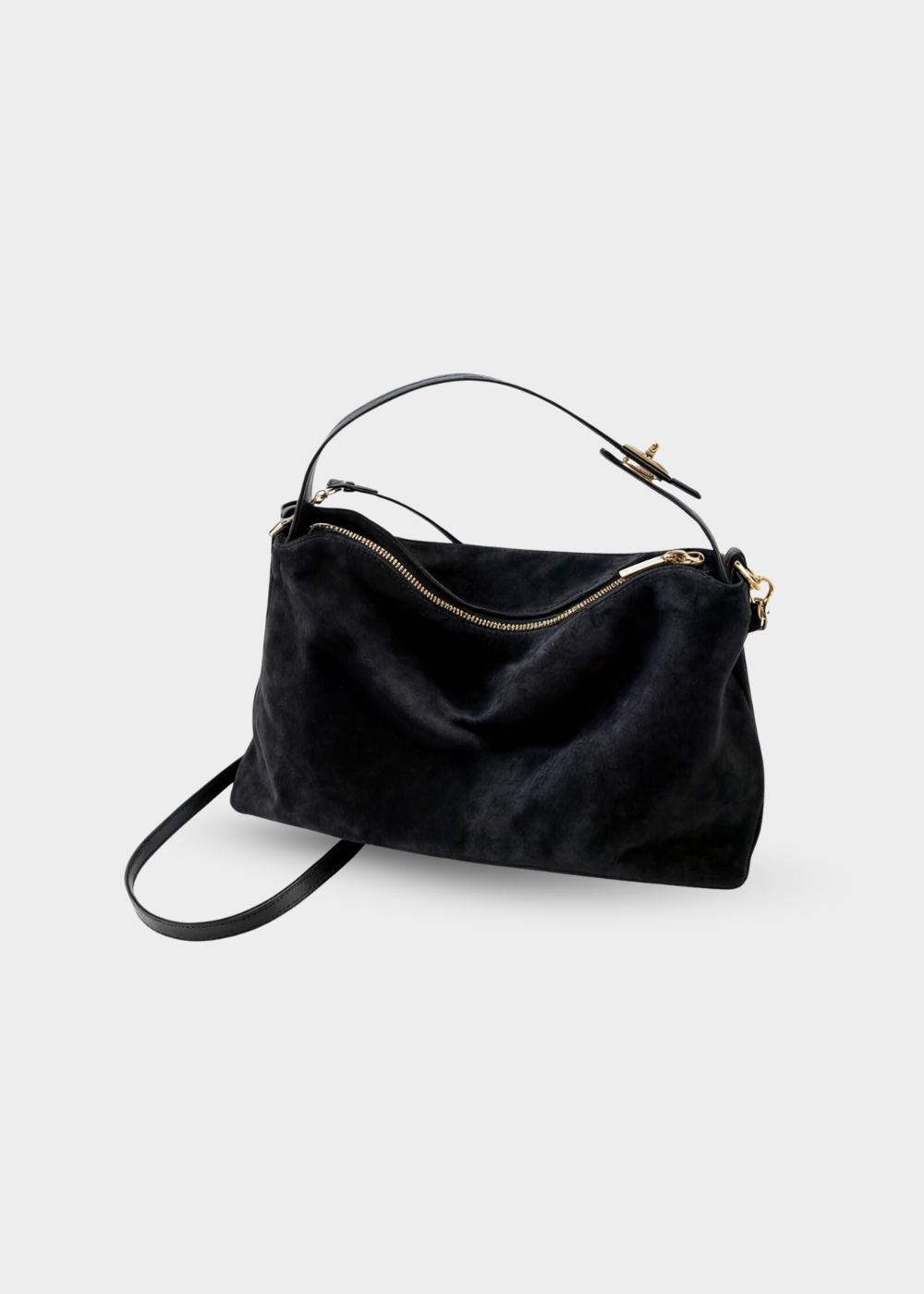 Damen Handtasche Faux Suede Zeitloses Design 3