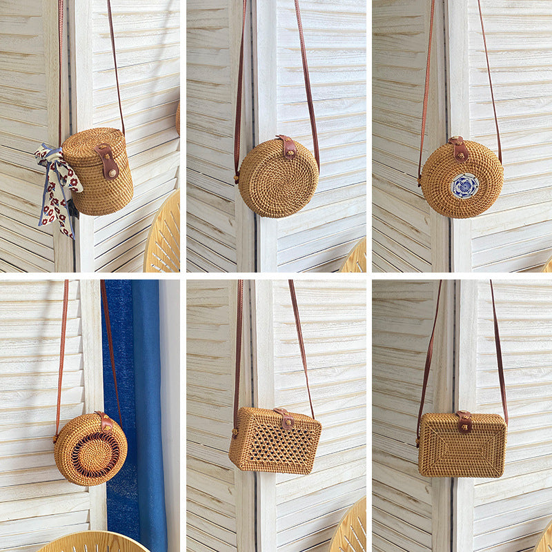 Damen Handtasche Handgefertigte Korbtasche Stilvoll und Vielseitig 1