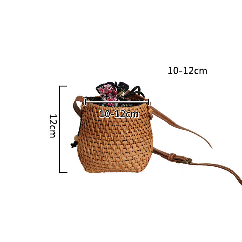 Damen Handtasche Handgefertigte Korbtasche Stilvoll und Vielseitig 11
