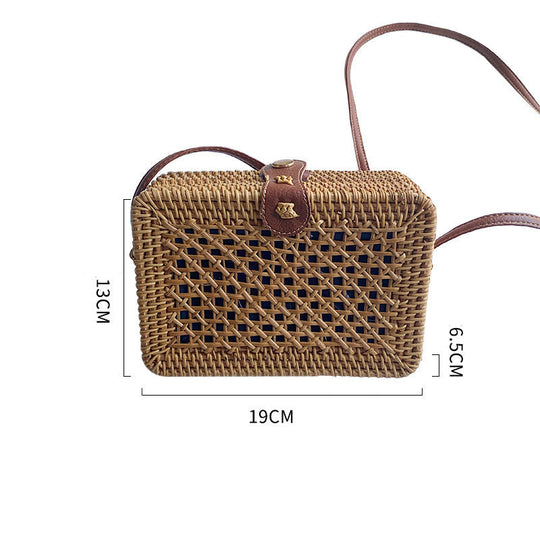 Damen Handtasche Handgefertigte Korbtasche Stilvoll und Vielseitig 9