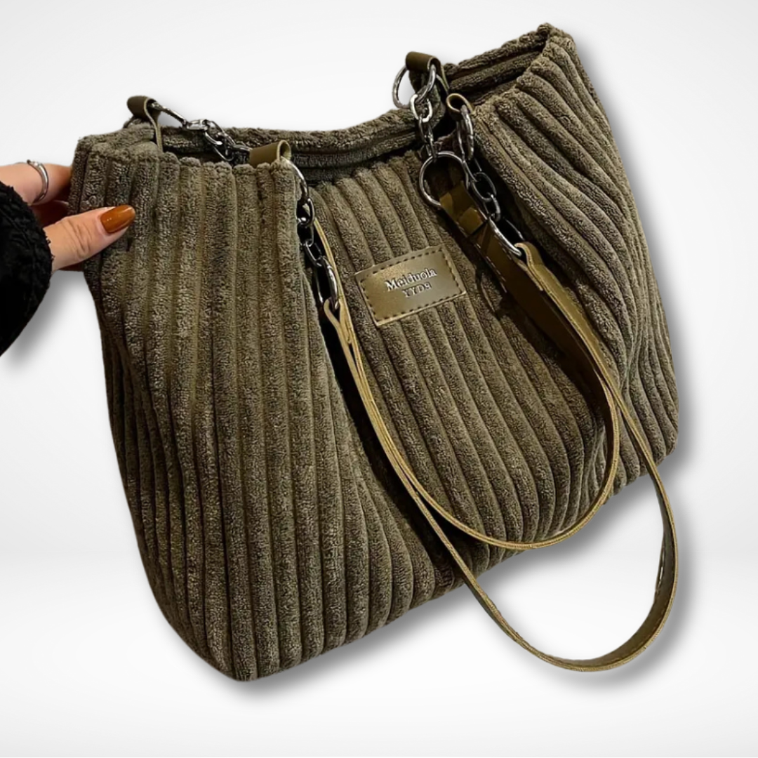 Damen Handtasche Minimalistisch Corduroy Stil 1