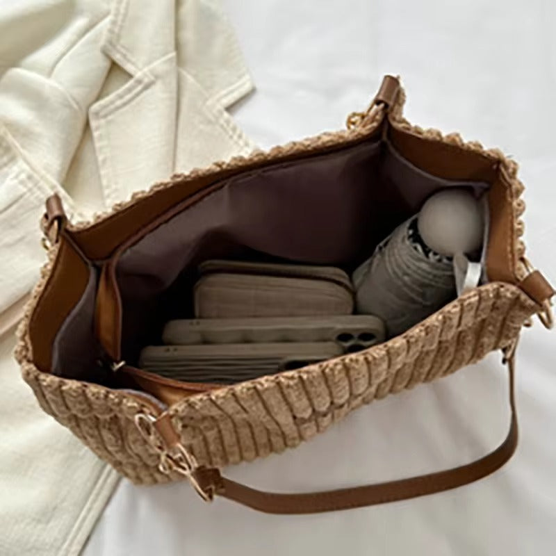 Damen Handtasche Minimalistisch Corduroy Stil 7