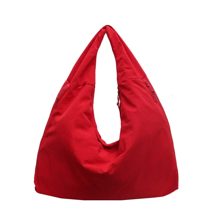 Damen Handtasche Minimalistisch Flexibles Material Große Umhängetasche 10