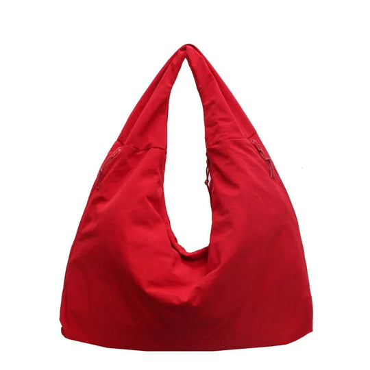 Damen Handtasche Minimalistisch Flexibles Material Große Umhängetasche 10