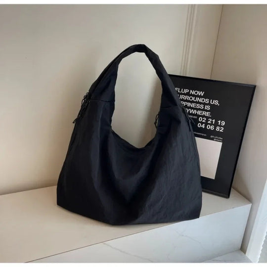 Damen Handtasche Minimalistisch Flexibles Material Große Umhängetasche 6