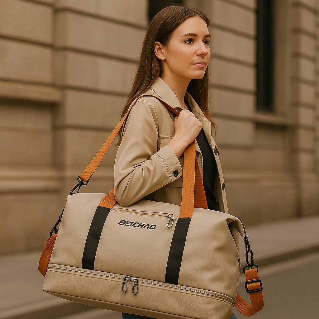 Damen Handtasche Praktisch Oxford-Gewebe Umhängetasche mit Verstellbarem Schulterriemen 2